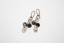 Load image into Gallery viewer, Air sodalite copper earrings
