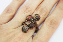 Load image into Gallery viewer, Jasper ring copper
