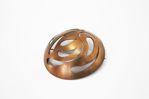 Happiness brooch copper