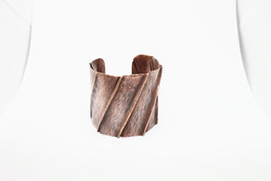 Trunk copper fold formed bracelet