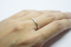 Rustic silver ring TO ORDER!