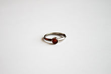 Load image into Gallery viewer, Minimal silver ring with carnelian
