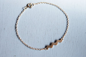 Waves silver bracelet