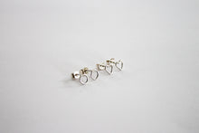 Load image into Gallery viewer, Heart silver stud earrings TO ORDER!
