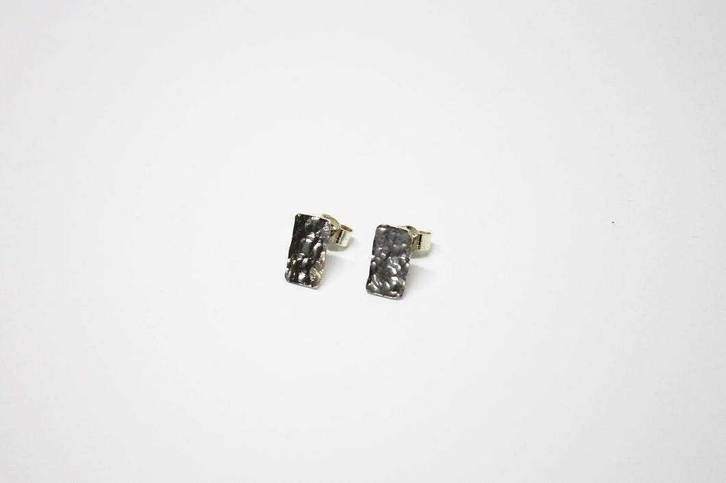 Raindrops silver stud earrings TO ORDER