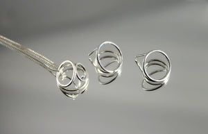 Circular Orbits silver pendant TO ORDER!