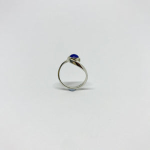 Ölelés ezüst gyűrű lápisz lazulival