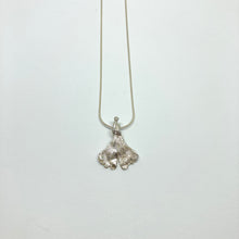 Load image into Gallery viewer, Ginkgo silver pendant with necklace
