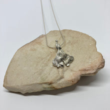Load image into Gallery viewer, Ginkgo silver pendant with necklace
